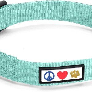 2 Pawtitas Adjustable Heavy Duty Waterproof Dog Collars for Extra Small Breeds